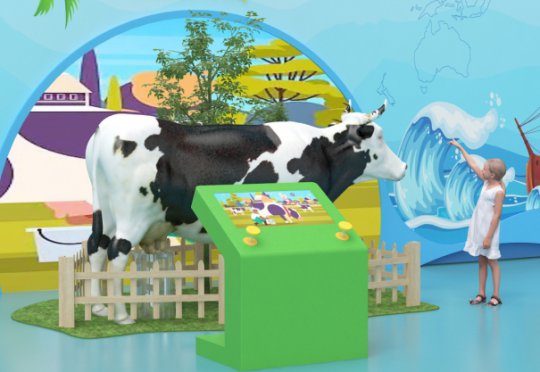 奶牛牧場-擠牛奶